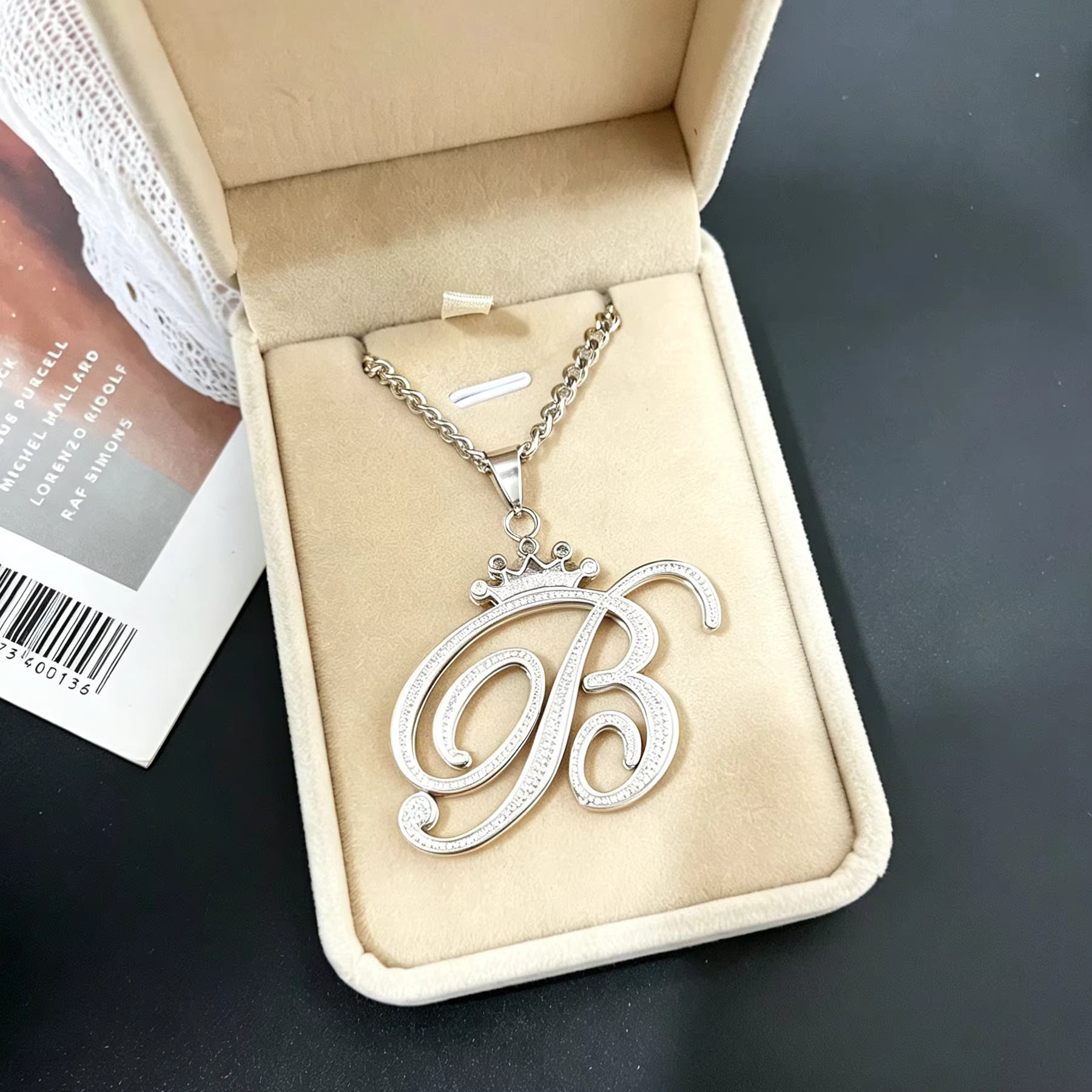 Crown Initial Letter Necklace | Gold, Silver & Rose Gold