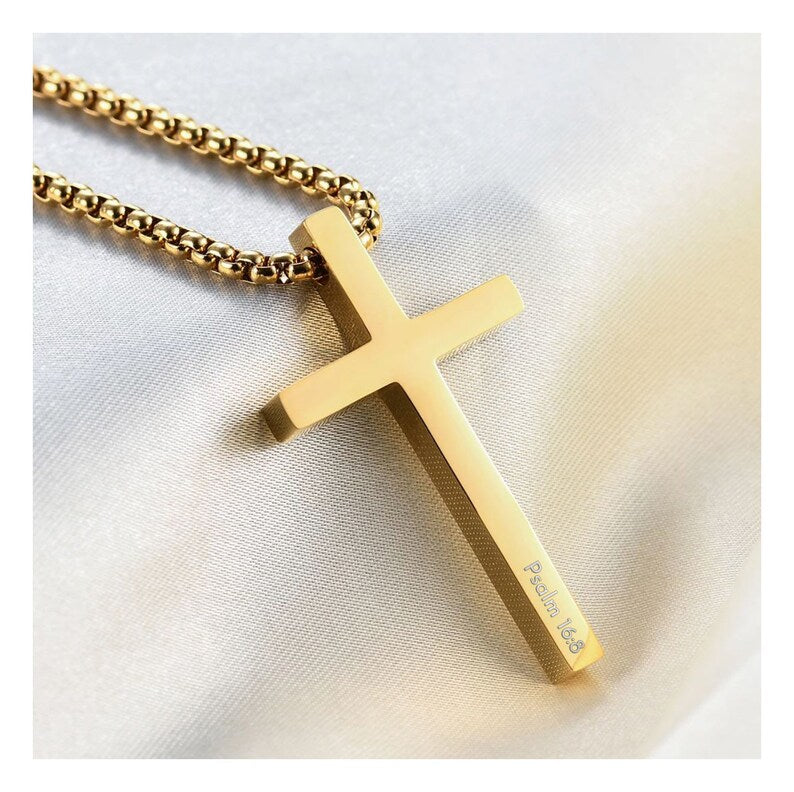Personalised Engraved Cross Necklace