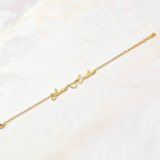 Personalized Two Name Heart Bracelet