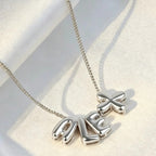 Personalised Bubble Letter Name Necklace