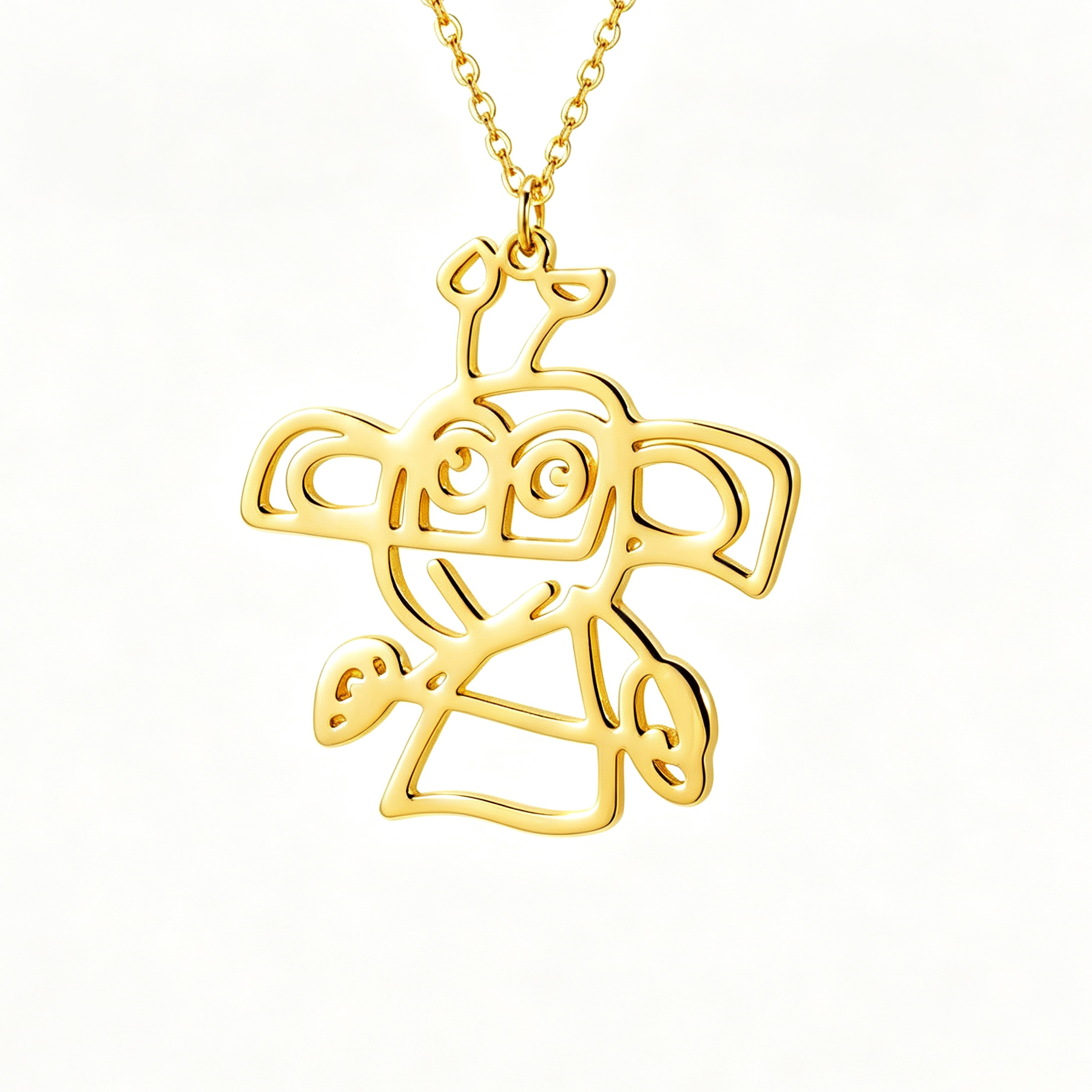Custom Child's Drawing Necklace — Turn Your Kid's Art Into Jewellery