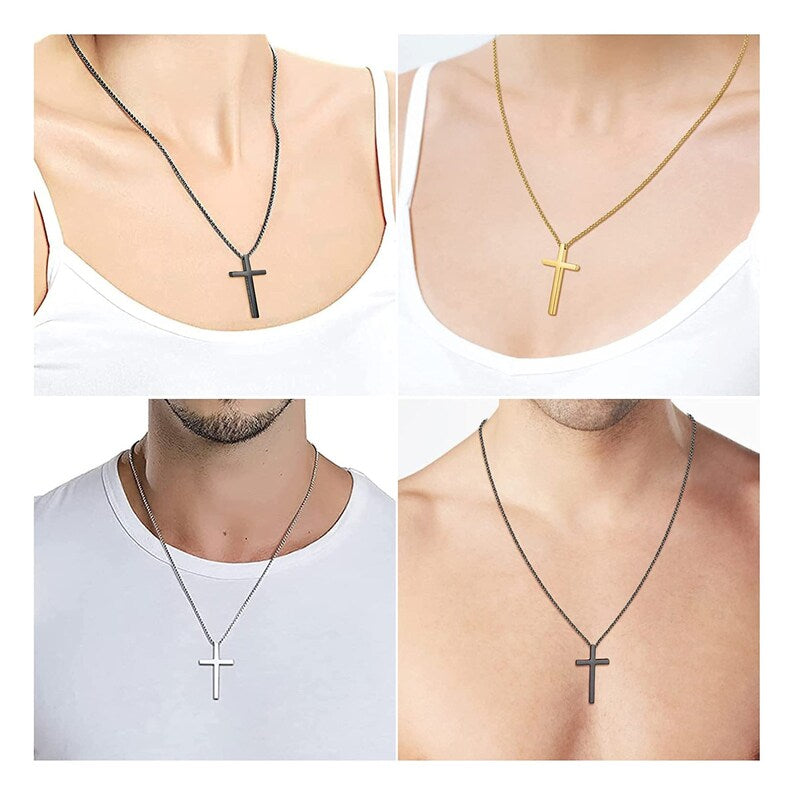 Personalised Engraved Cross Necklace