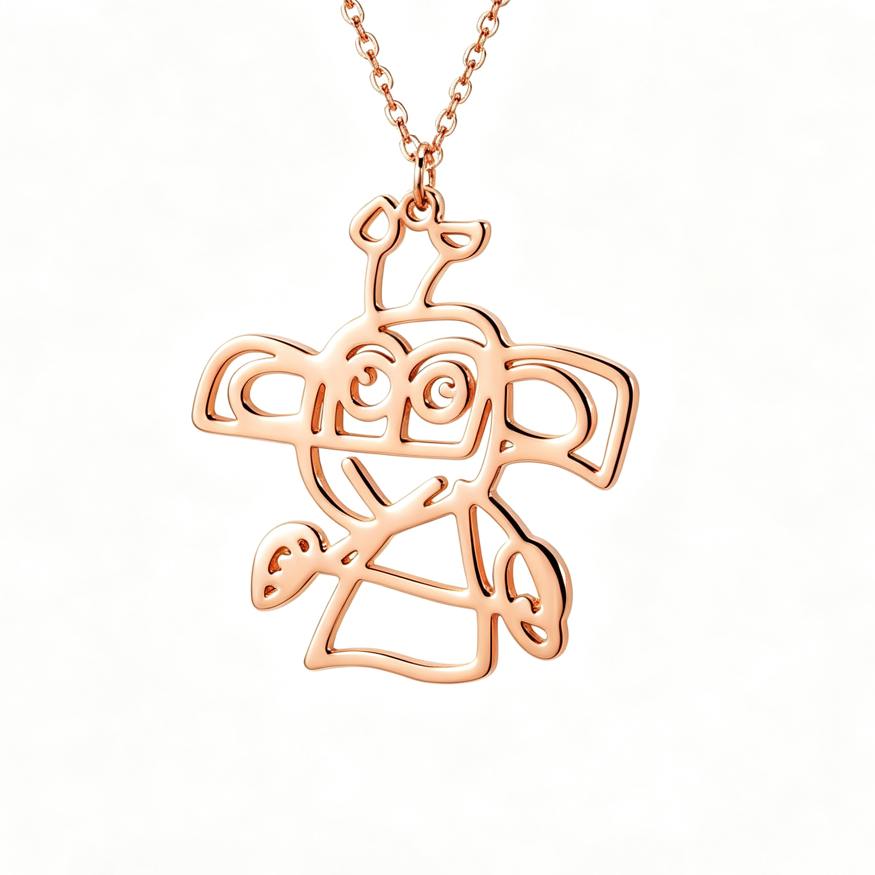Custom Child's Drawing Necklace — Turn Your Kid's Art Into Jewellery