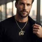 Crown Initial Letter Necklace | Gold, Silver & Rose Gold