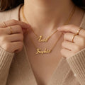 Custom Name Necklace 18K Gold Plated | Bold Script | Personalised Gift