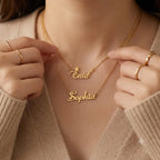 Custom Name Necklace 18K Gold Plated | Bold Script | Personalised Gift