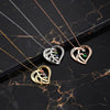 Customised Engraved Family Name Necklace with Birthstones