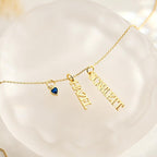 Personalised Name Necklace with Stones
